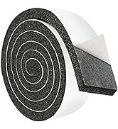2 Rolls 2 Inch W 1/2 Inch T Air Conditioner Open Cell Foam Seal Tape, Window Insulation High Resi...