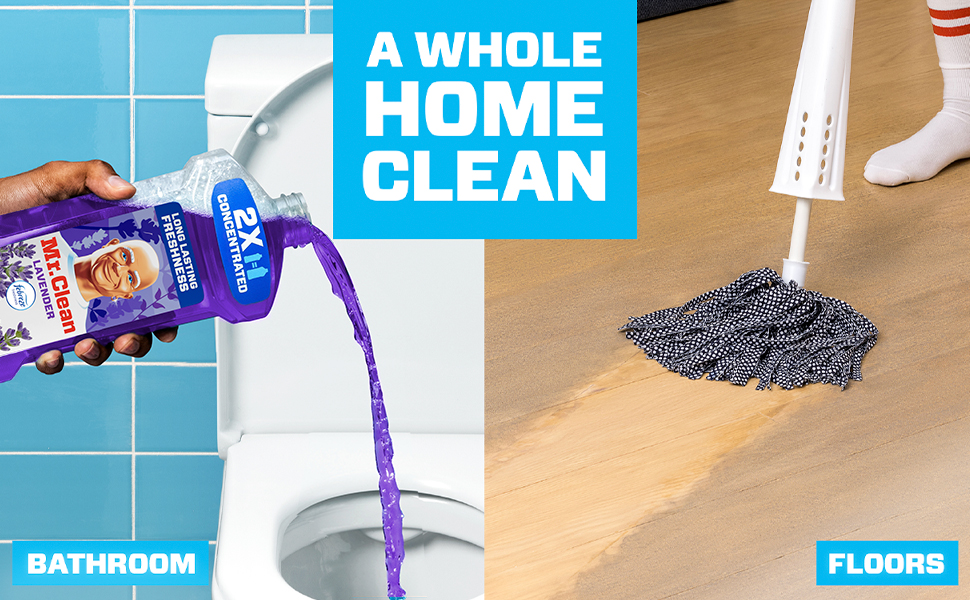 Mr. Clean Multi Surface Cleaner with Febreze Lavender Scent - A Whole Home Clean