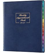 MaaIbok Appointment Book 2026-2027 for School, for Office, for Home Soft Leather Cover Weekly Hou...