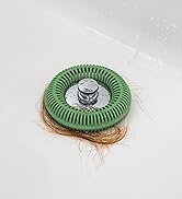 rust-resistant durable stainless steel drain hair catcher Anti-clog drain guard with silicone seal