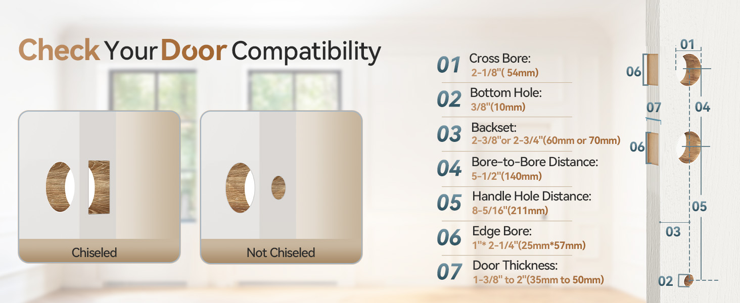 electronic door lock with handle