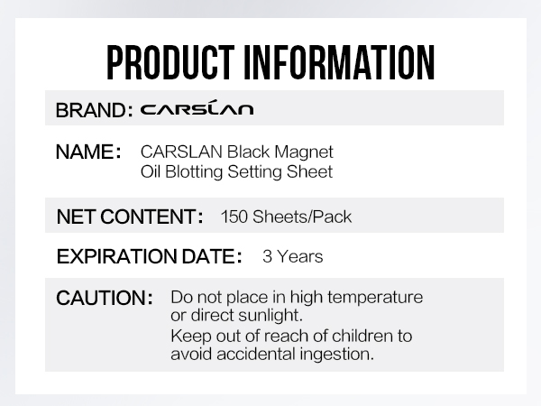 oil blotting sheets, touch-up sheets with mirror, natural plant fiber paper, portable, matte