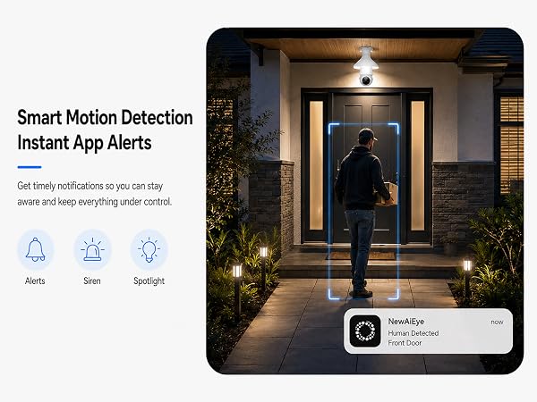 Bulb camera for home security