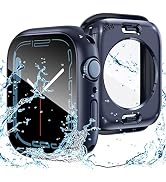 Goton 2 in 1 Waterproof Case for Apple Watch Series 8 & Series 7 45mm Screen Protector, 360 Prote...