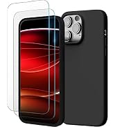 Goliton Compatible with iPhone 14 pro max case, Ultra-Thin, Shockproof Liquid Silicone case +2X T...