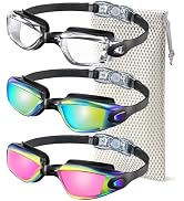 NSSIW Swim-Goggles-Adult Goggles-Swimming-men and Women: Anti Fog No Leak and Ultra-wide Field of...