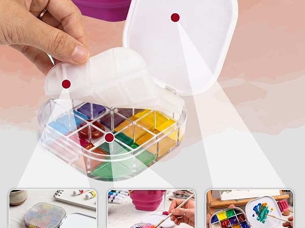Compact Travel Paint Storage Case