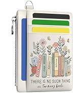 Hancynir Book Lover Floral Slim Wallet Women Credit Card Holder Cute Flower RFID Blocking Small C...