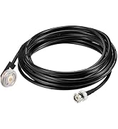 Eightwood NMO Antenna Mount to BNC Male Coax Connector Extension Cable RG58 16.4 Feet for CB & Ha...