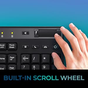 Built-in Scroll Wheel
