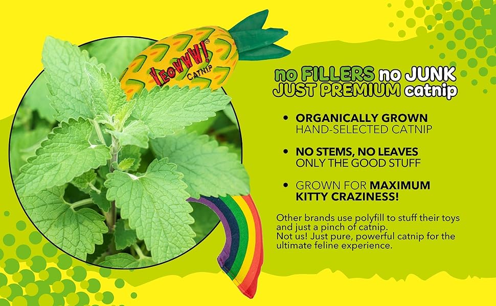 DuckyWorld Yeowww! All handmade100% organic catnip filled