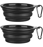 Dog Bowl Pet Collapsible Bowls, 2 Pack Collapsible Dog Water Bowls for Cats Dogs, Portable Pet Fe...