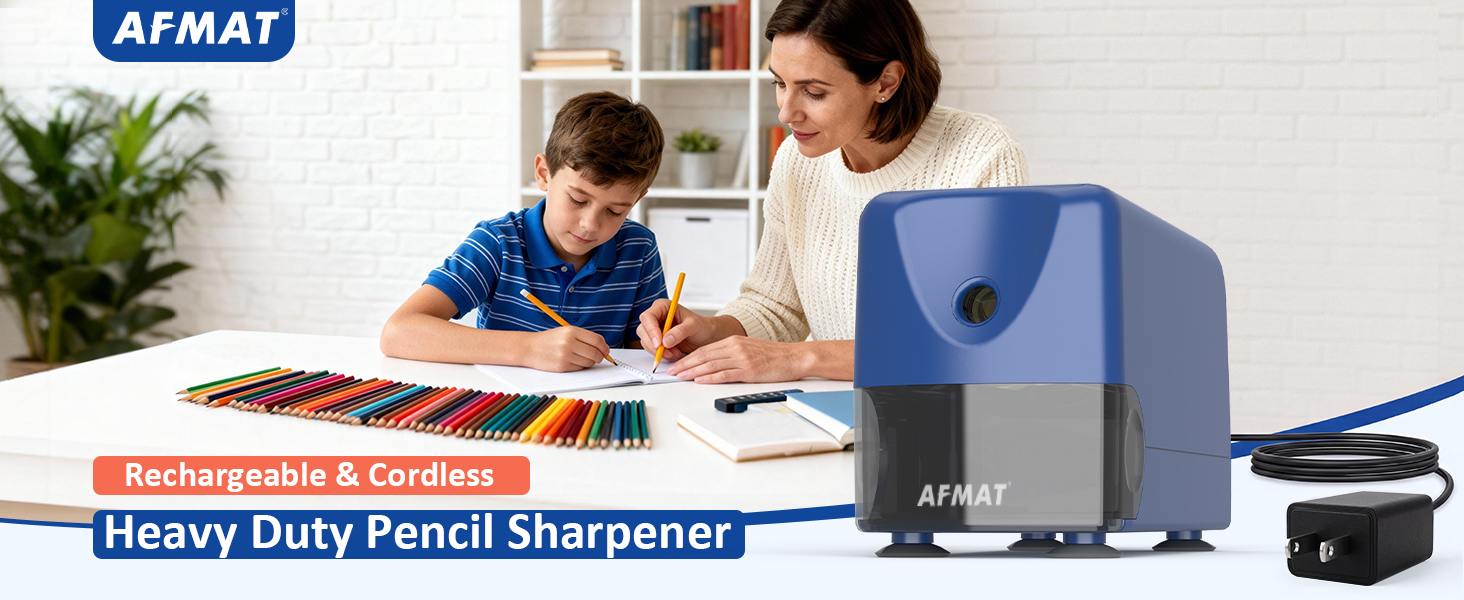AFMAT PSD3 Rechargeable Pencil Sharpener Cordless