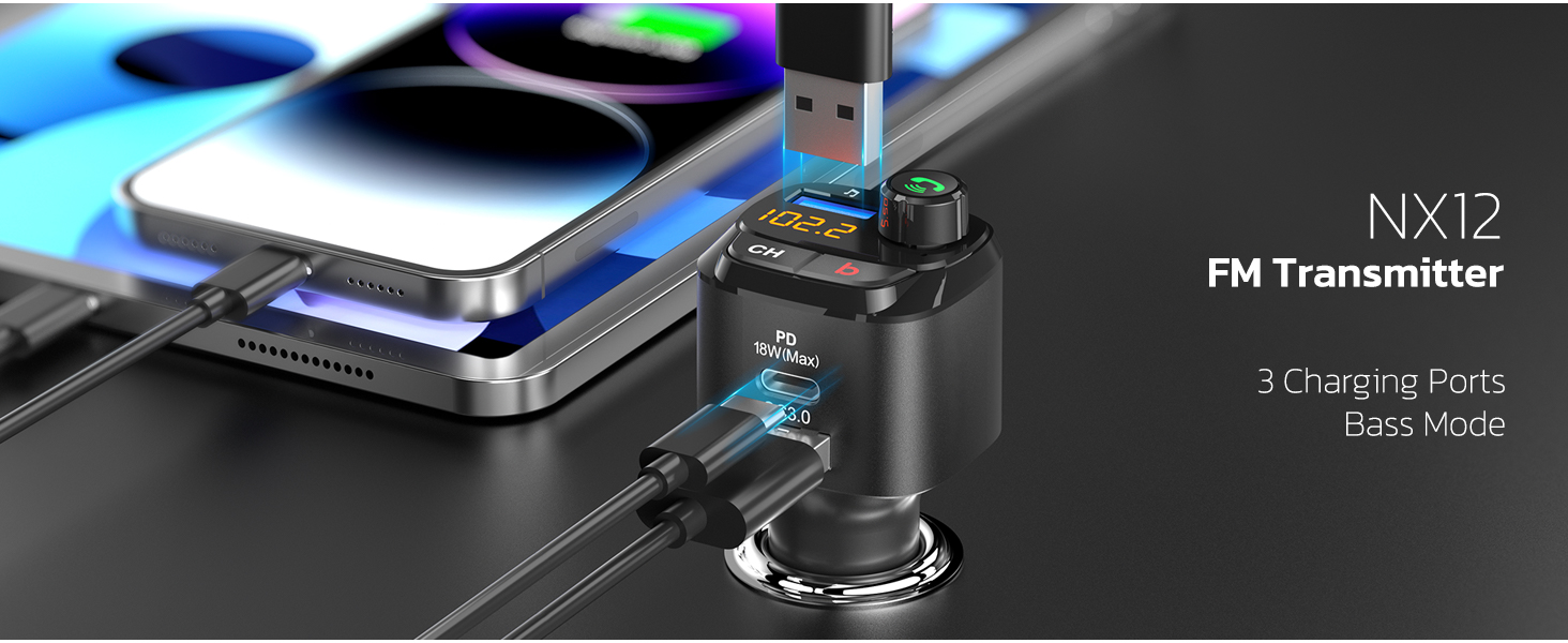 radio fm bluetooth transmitter aux cord to iphone car charger bluetooth lighter car fm transmitter