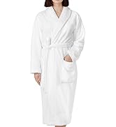 Cotton Paradise Mens and Womens Robe, Warm Fleece Unisex Bathrobes, Plush Couple Robes