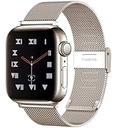 MAIRUI Stainless Steel Watch Band Compatible with Apple Watch Band Mesh Loop 38/40/41mm 42/44/45/...