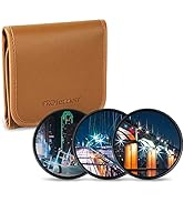 PROfezzion 72mm Star Filter Kit 3 Pieces Adjustable Cross Screen Starburst Filter for Nikon Z6 Z6...