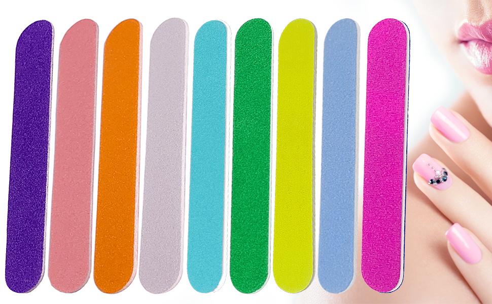Multi-colour mini wood nail file