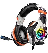 Ozeino Gaming Headset for PS4 PS5 PC, Xbox Headset with 7.1 Surround Sound, Gaming Headphones wit...