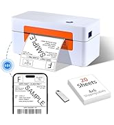 vretti Bluetooth Shipping Label Printer - 4x6 Thermal Label Printer for Shipping Packages Small B...