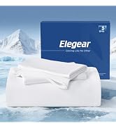 Elegear Cooling Bed Sheets Set Full, Arc-Chill 3.0 (Q-Max>0.5) Cool Tech, Silver-Ion Freshness, B...