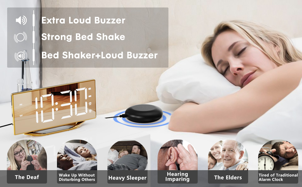 bed shaker alarm clock
