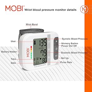 MOBI Wrist BP; Wrist BP monitor; Wrist blood pressure machine; Wrist blood pressure reader