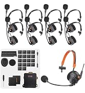 Saramonic WiTalk9X-9S 9-Person 1312ft Modular 1.9GHz Wireless Headset Intercom System for Team Co...