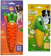 PetLike Non-Toxic Dog Toy, Durable TRP Rubber Dog Chew Toys for Puppies and Middle Dog Toys (Oran...