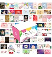 SPVLOAI 70 Happy Birthday Cards, Assorted Greeting Cards with Message, All Occasion Cards with En...