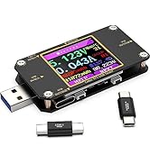 YOJOCK USB Power Multimeter USB C Current and Voltage Meter 4.5-24V 0-3.0A Voltmeter Ampermeter C...