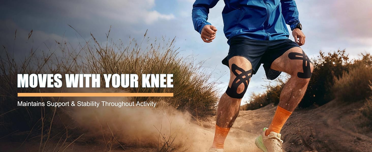 kinesiology tape for knees, precut kinesiology tape for knees, kinesiology tape precut