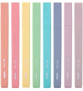 Mr. Pen- Aesthetic Highlighters No Bleed, 8 Pack, Candy Colors | Chisel Tip, Cute Highlighters As...