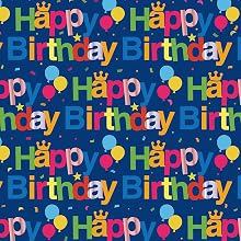 birthday wrapping paper sheet