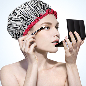 TCOTBE 4 Pieces Waterproof Shower Cap