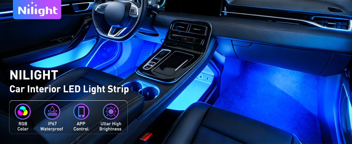 USB RGB Interior Lights with APP Control