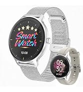 PROTKPETS Smart Watch for Women,24H Activity Tracking,0.39 inch Ultra-Thin | Bluetooth Calls & AI...