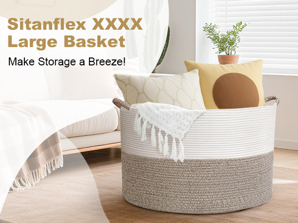 Large Blanket Basket