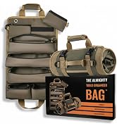 The Almighty Tools Heavy Duty Roll-Up Tool Organizer Bag with Detachable Pouches | Tool Bag for H...