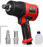 XIIW 3/4 Inch Air Impact Wrench, Max Nut-busting Torque 1950 ft-lbs, Heavy Duty 7000RPM 3/4 Air D...