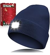 Unisex LED Beanie Hat with Light, Christmas Stocking Stuffers Gifts for Men, White Elephant Gifts...