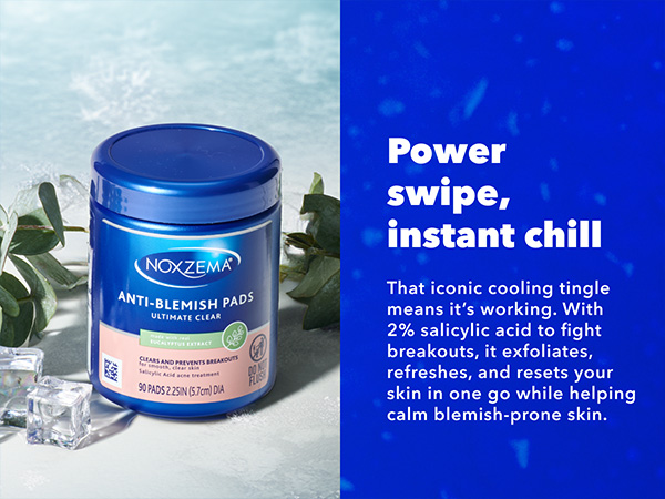 Ultimate Clear Anti-Blemish Pads are formulated with 2% salicylic acid to cleanse ,clarify, & tone