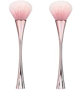2Pcs Rose Gold Nail Art Dust Powder Remover Brush, Nail Art Dust Cleaner Brush, Soft Cleaner Brus...
