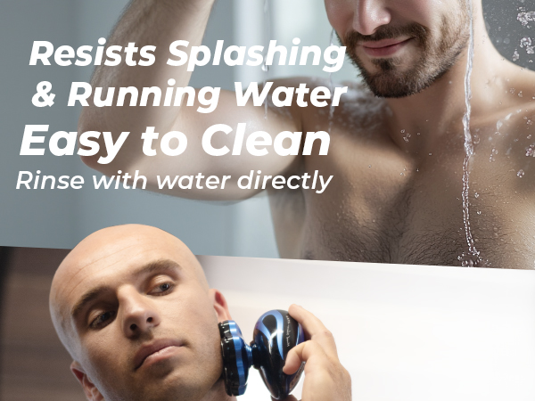 Resists Splashing & Running Water Easy to Clean Rinse with water directly