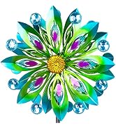 Viveta Kinetic Wind Spinner, 53 inch Outdoor Metal Wind Spinners for Yard and Garden, Double Wind...