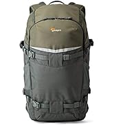 Lowepro LP37016-PWW Flipside Trek BP 450 AW Backpack for Camera, Grey/Dark Green