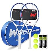 Pro Tennis Racket for Adults, 2 Player 27 inch Speed Tennis Racquet Acceptable for Beginner and P...