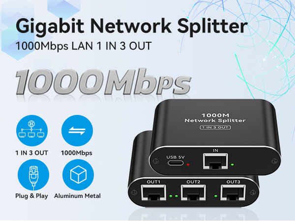 ethernet splitter 1 to 3 ethernet cable splitter ethernet splitter high speed
