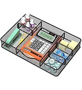 VyGrow Drawer Organizer, Desk Drawer Organizer Tray with 6 Compartments - 14.5" L x 8.8" W x 1.9"...