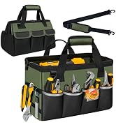 NECKORY Tool Bag, Portable Tool Box Organizer Adjustable Shoulder Strap, Carry Tool Tote Heavy Du...
